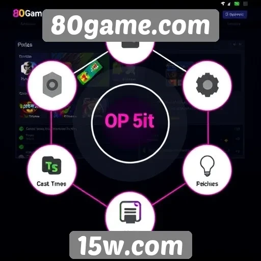 Aspectos da interface de 80game.com