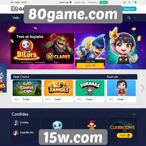 Mudanças recentes na interface do 80game.com